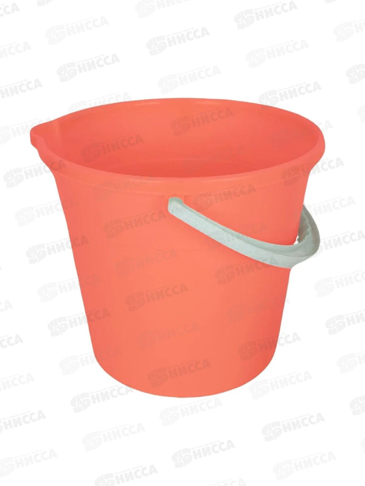 Ведро 10л пищ с носиком Коралловый МП *10 0118