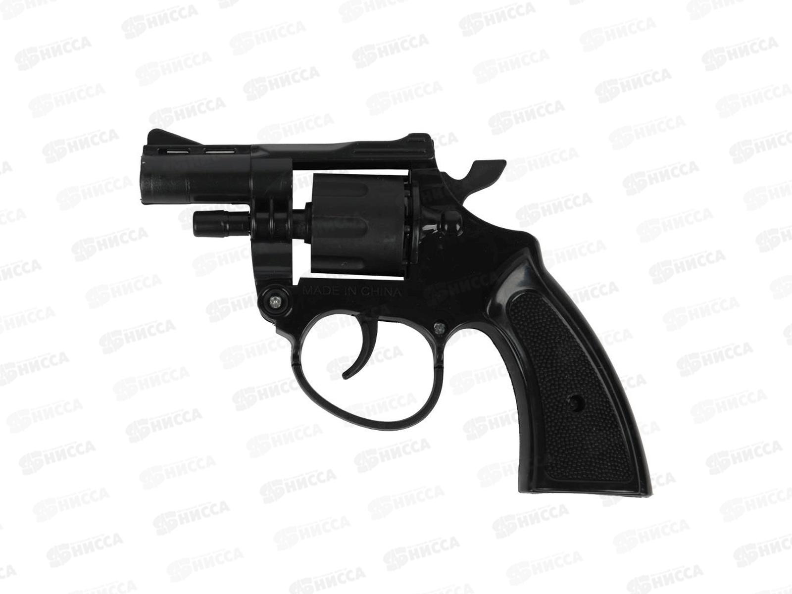 Револьвер для стрельбы пистонами 8 зарядов, N013-H41004-R блистер