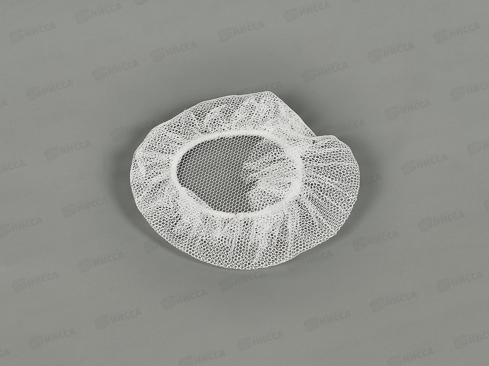 Сетка для волос белая, черная капрон №22505