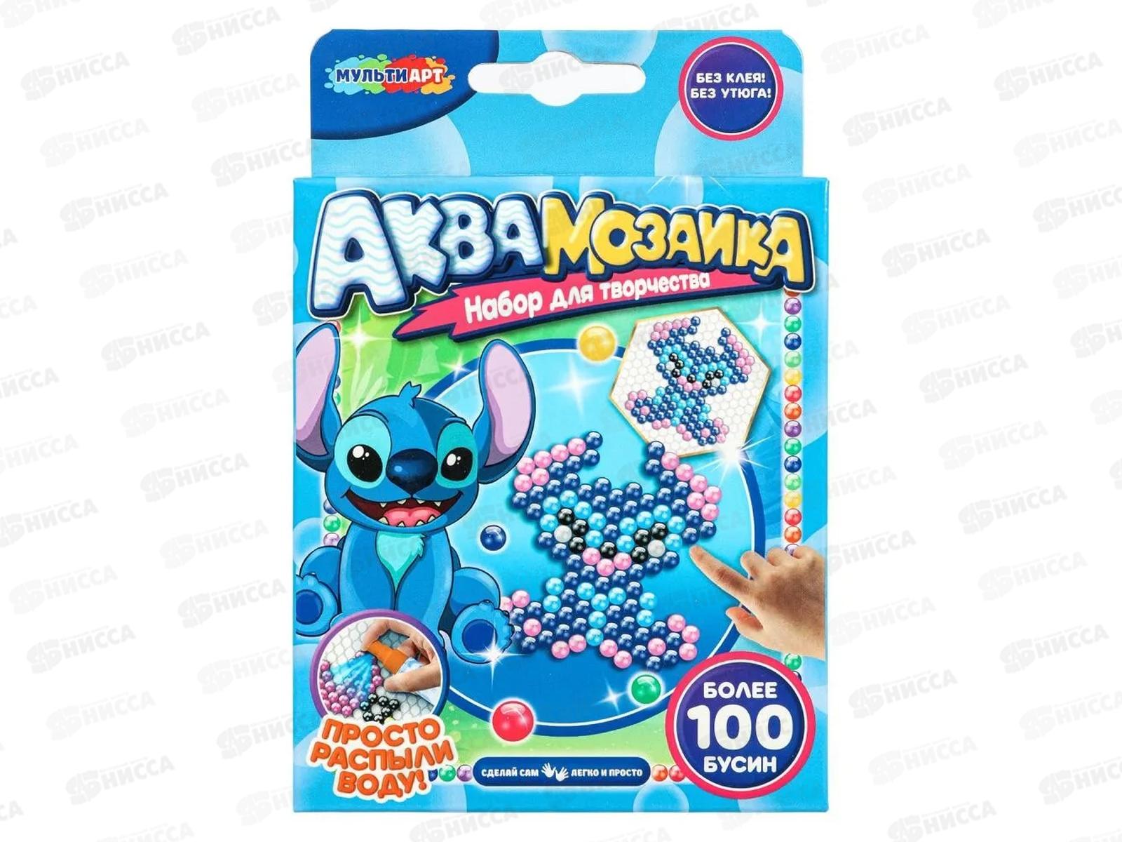 Аквамозаика 100 бусин, Стич, AQUASTICH-123457