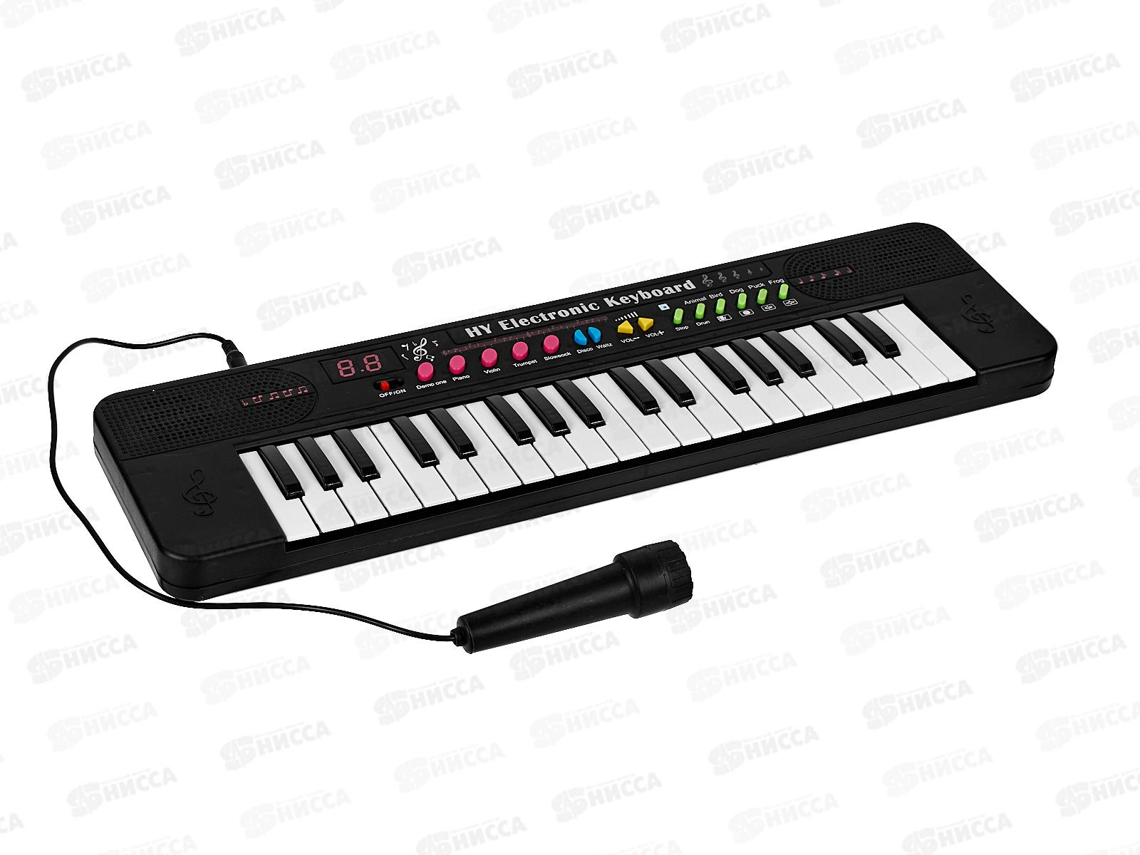 Электроорган на бат. с микрофоном, HY1988A, В2301107 в коробке