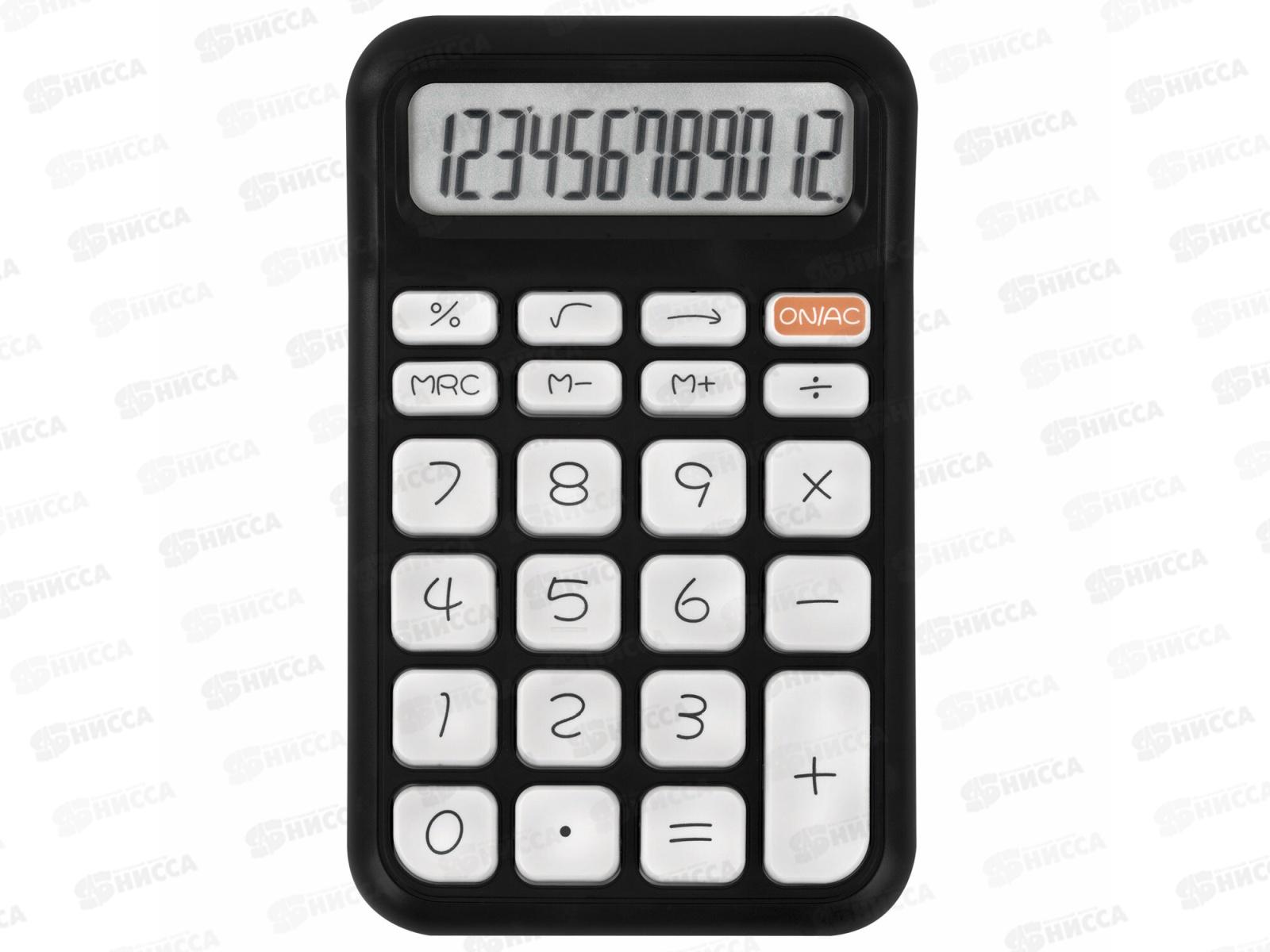 Калькулятор BRAU KW-500-BK 12разряд.,черный 272954 *1