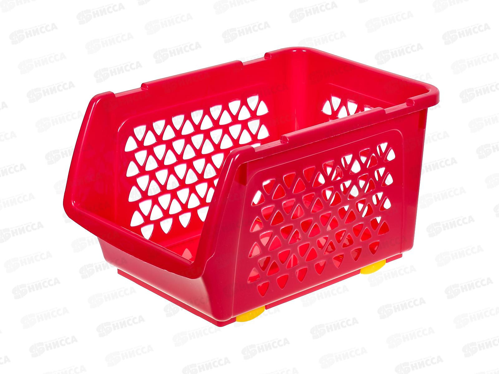 Ящик д/овощей 10л Фуксия ИНТ*11