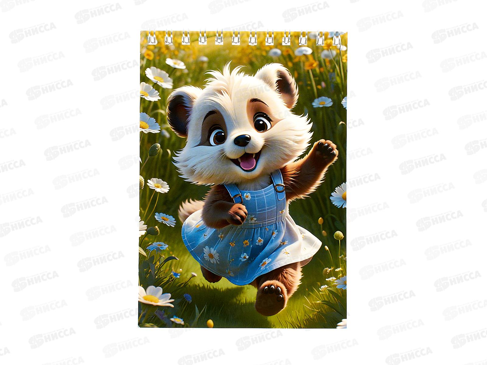 Блокнот 40л schoolФОРМАТ А6 На полянке, греб мел.карт.БЛГ6-НП *10