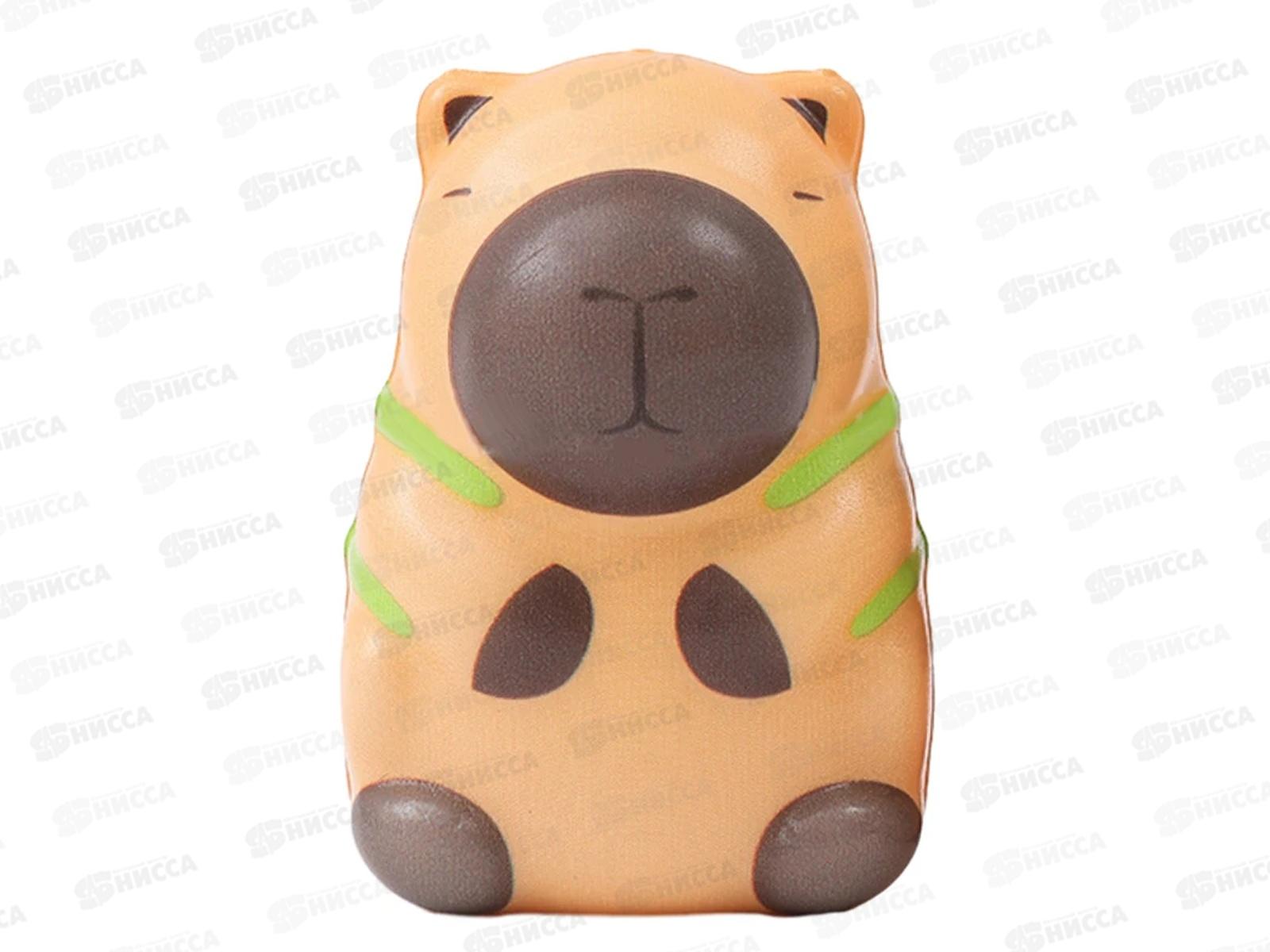 Антистресс-Сквиш №19-40 &quotКапибара Дрю&quot 8,5см, пакет  *12