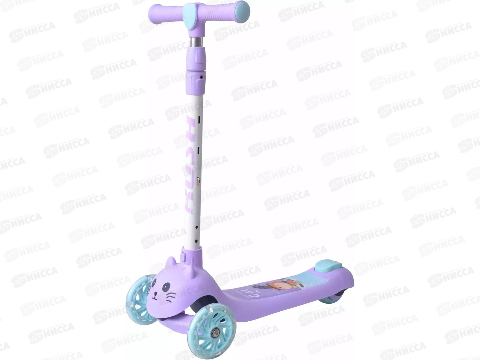 Самокат 3-х колесный до 50кг Kelly, светящиеся колеса, 429771