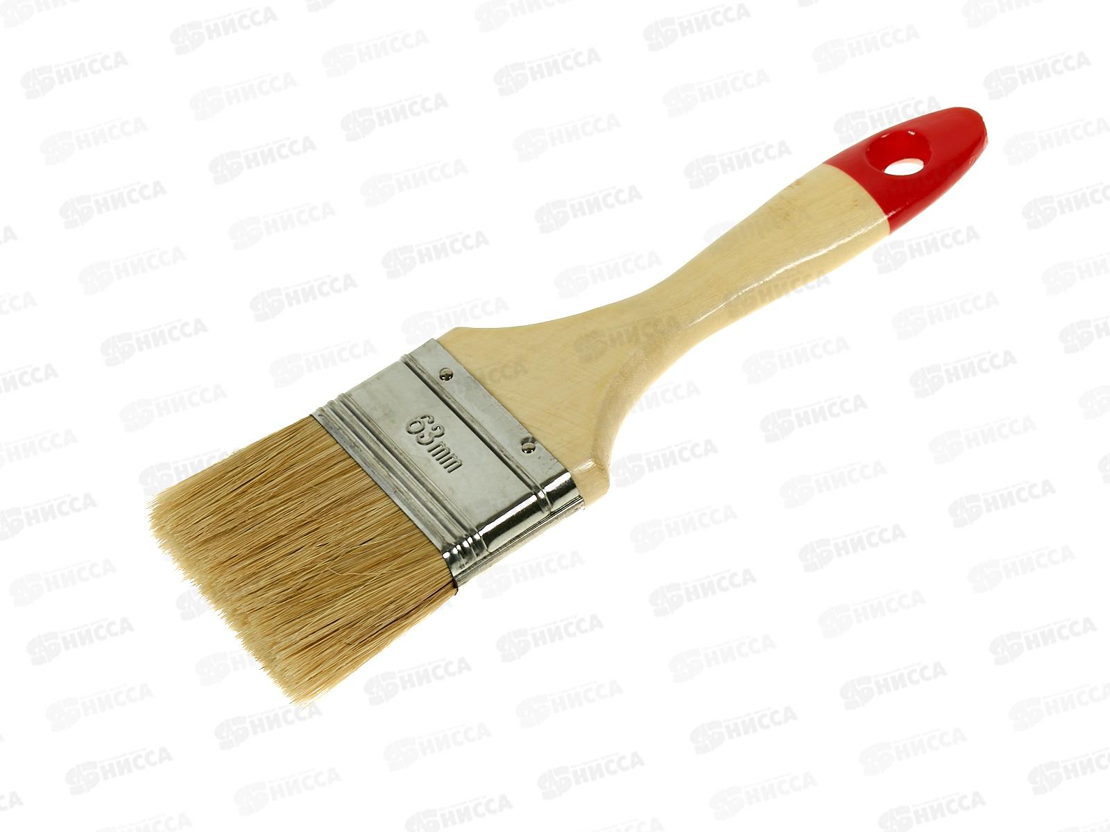 Кисть плоская "Классик-Эксперт" нат.щет дер.ручка 63мм  0112114  *12