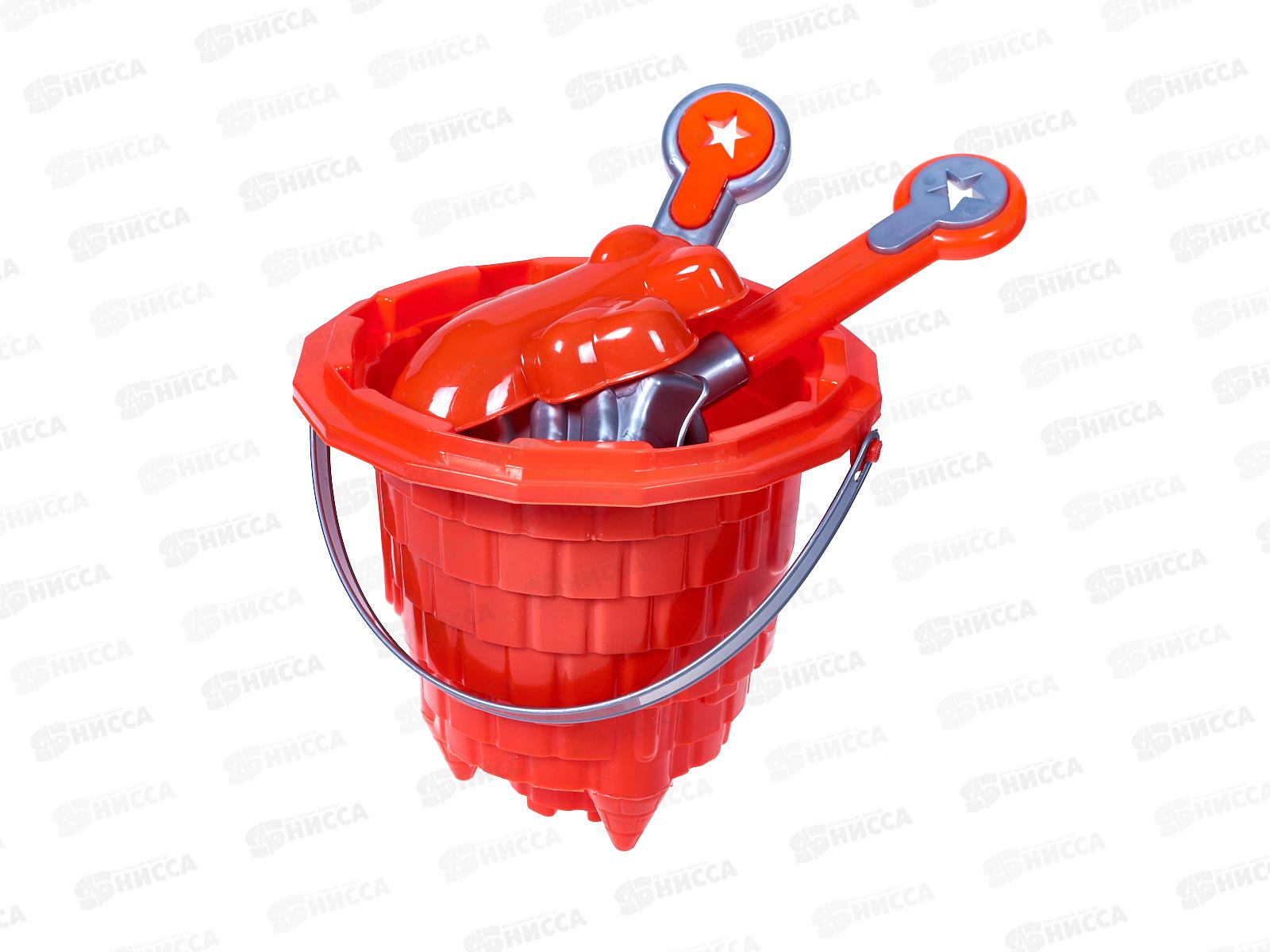 Набор песочный КРОКОТАМ Замок оранжевый 5предметов ПН-3О *30