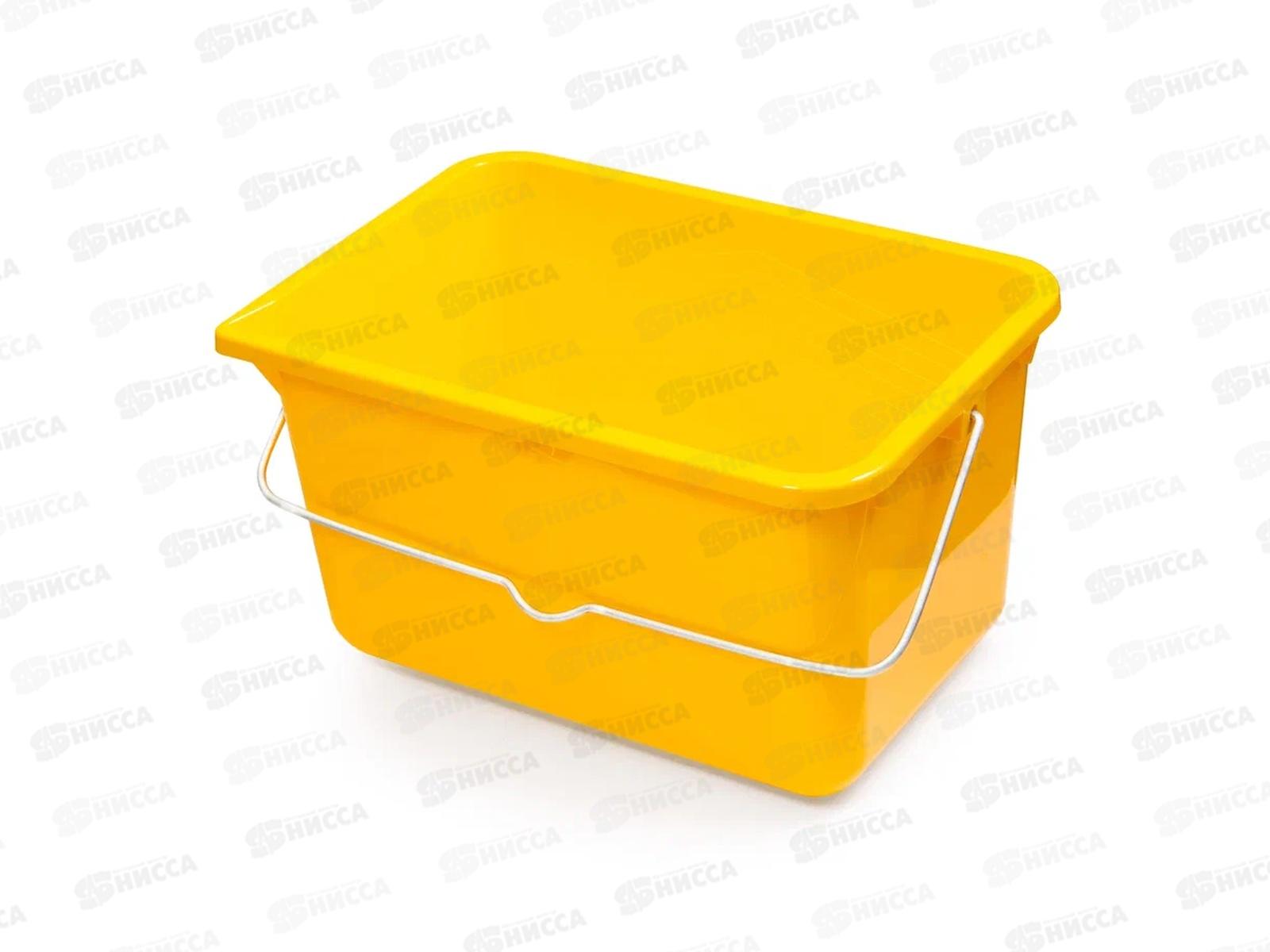 Ведро Стандарт универсальное прямоугольное с металл ручкой 8л 9855689