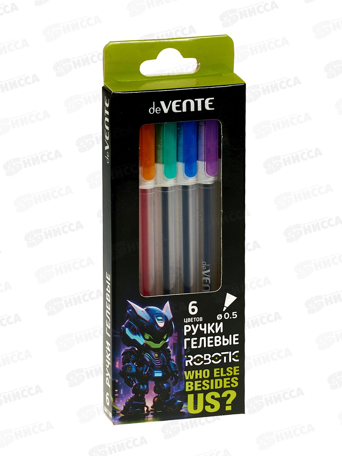 Ручки гел. deVente Robotic 6цв, 5051535  *24/384