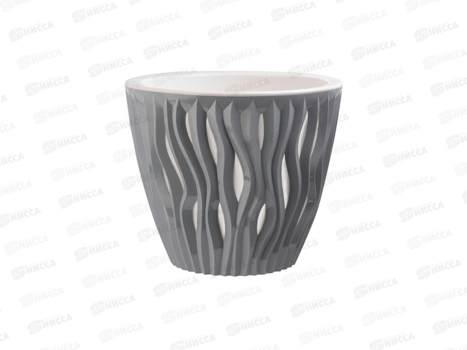 Кашпо &quotВдохновение&quot 5,7л Серый жемчуг КШ-9678 *8