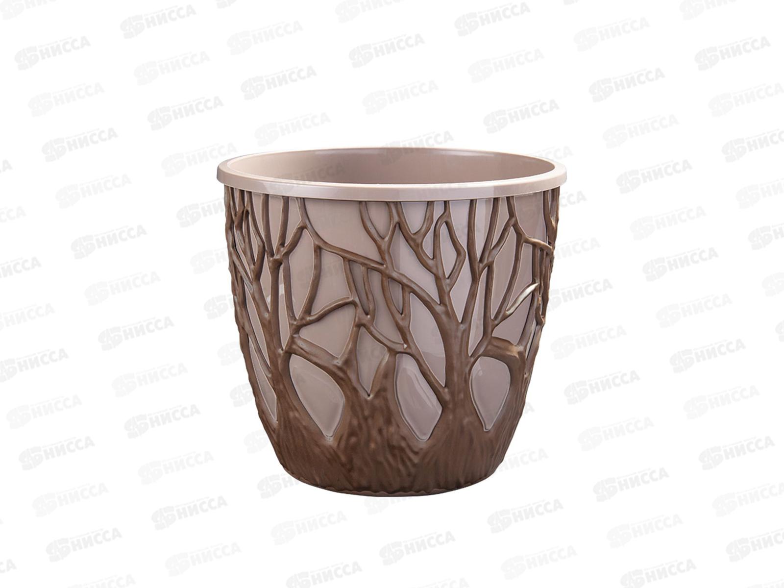 Кашпо &quotФорест&quot 3,5л Коричневый/мокачино КШ-2097 *16