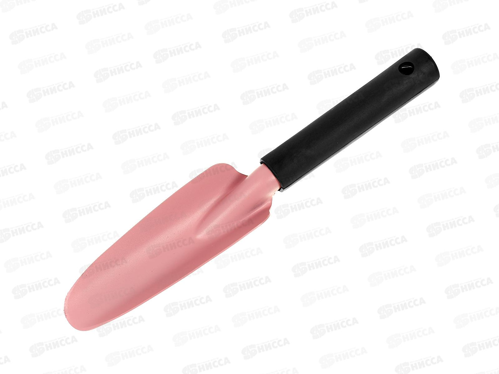 Совок посадочный малый округленный(розовый/черный) K.T. 1609