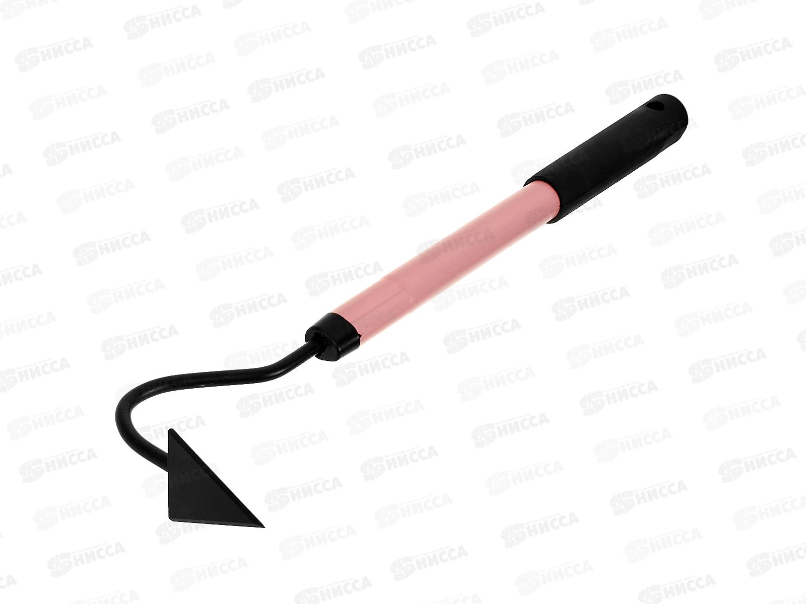 Мотыга Ласточка со стальным черенком (черный/розовый) 1684