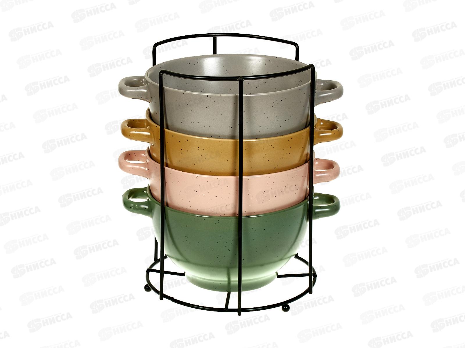 Набор бульонниц 5 предметов 650мл Флоренция 202436 *6