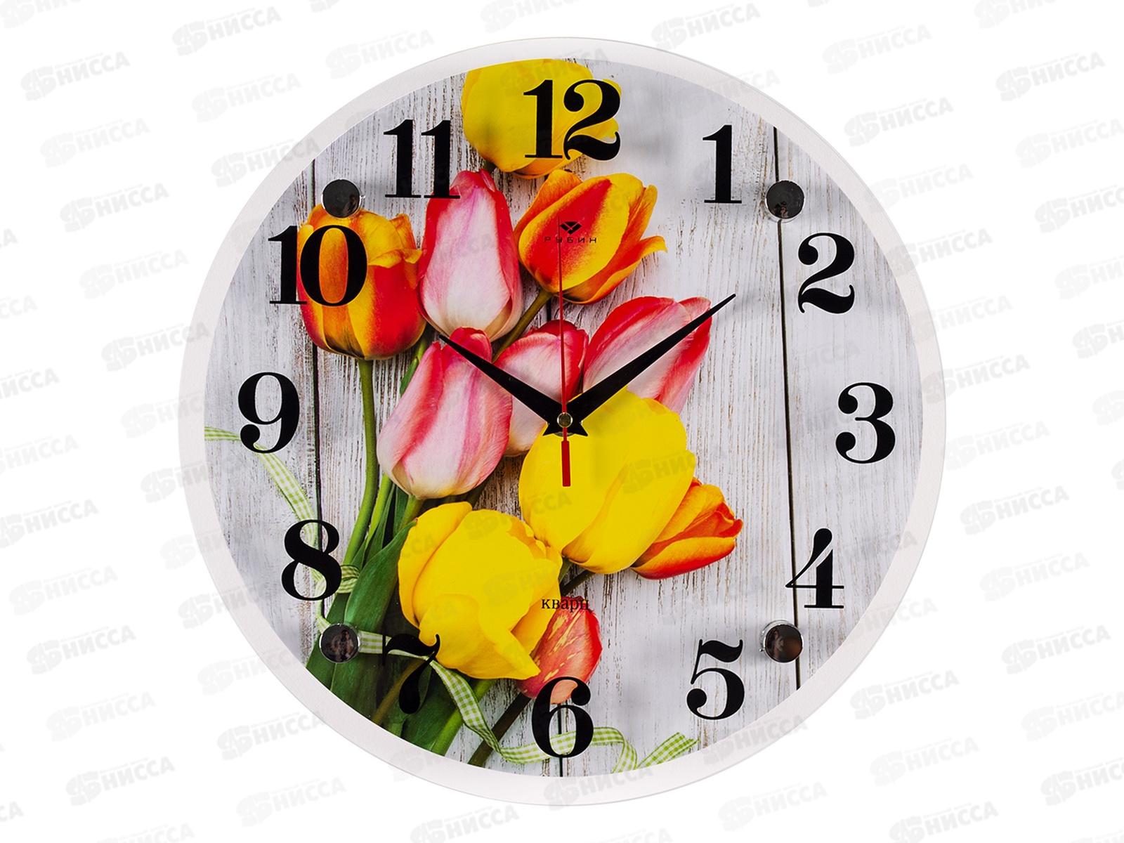 Часы &quot21 Век" 3030-040 ТюльпаныРубин