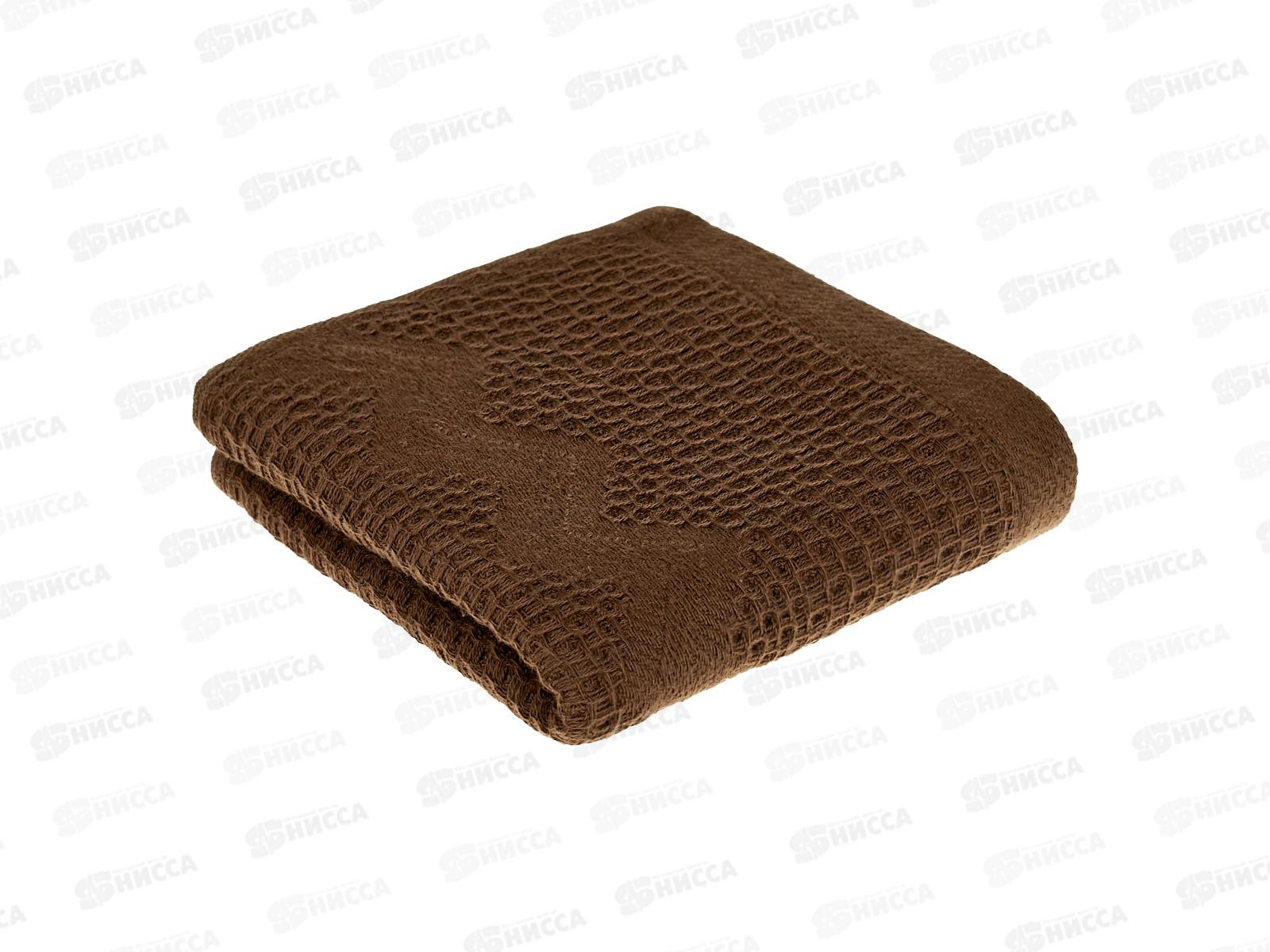 Полотенце вафельное 30*50 05-020 темно-коричневый