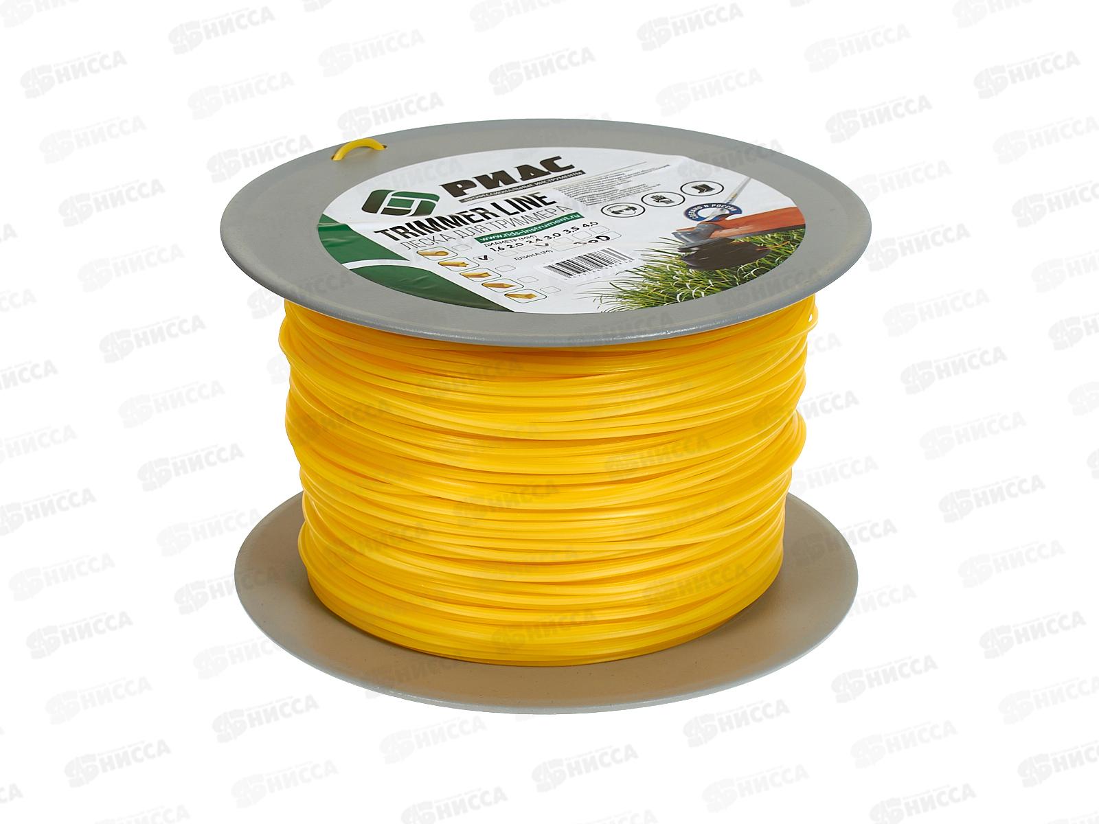Леска для триммера сечение Звезда d=2,4мм L=300м 892