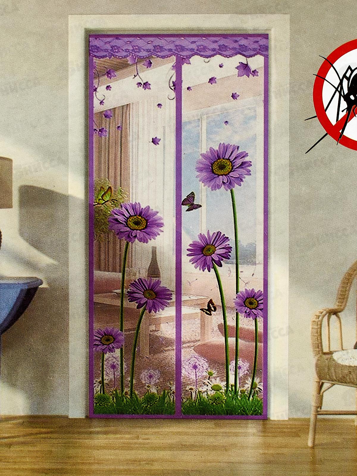 Занавес от насекомых 100х210см ромашки 681881