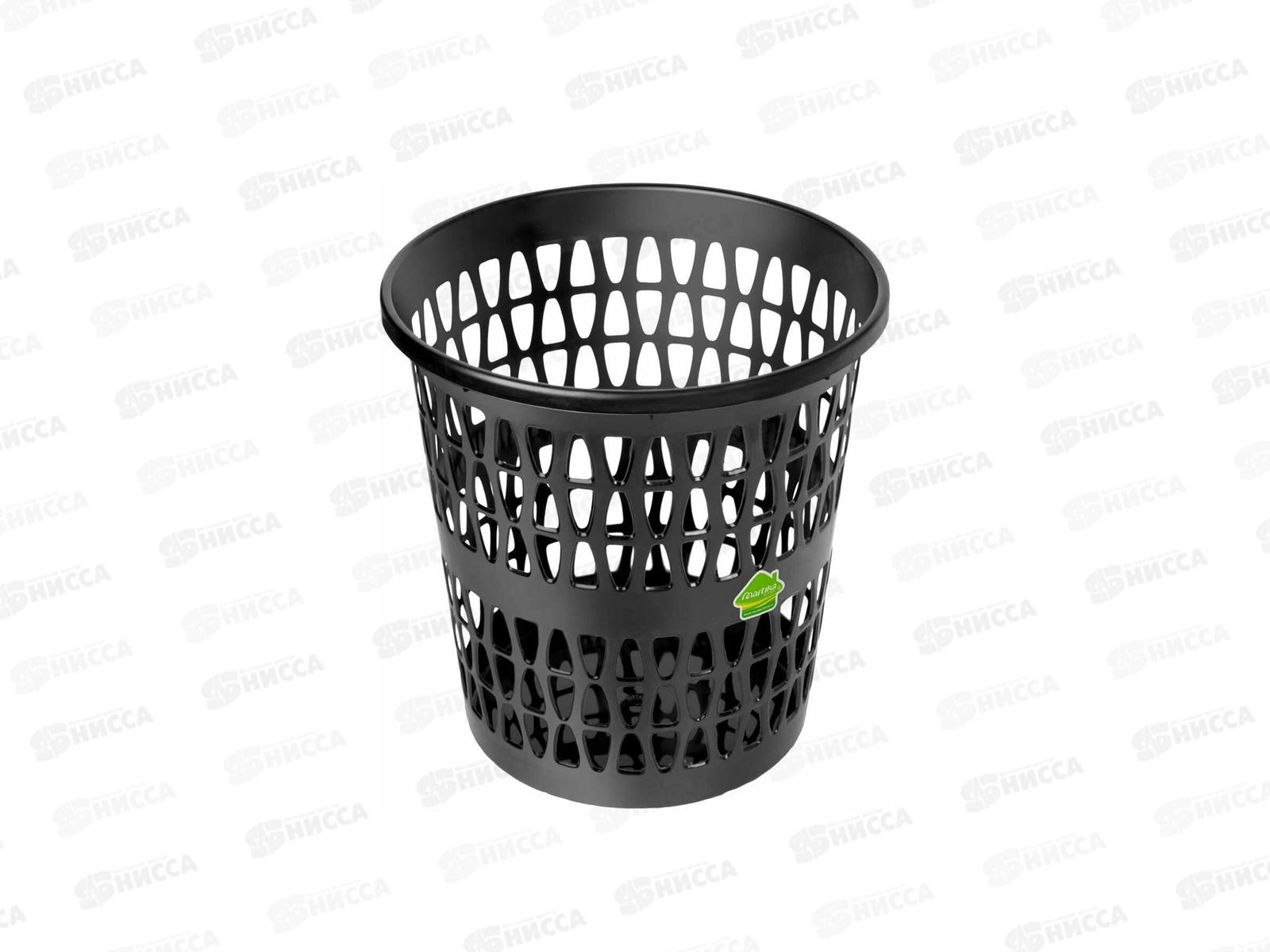 Корзина для мусора &quotФеста&quot 11л С722Черн черная *16