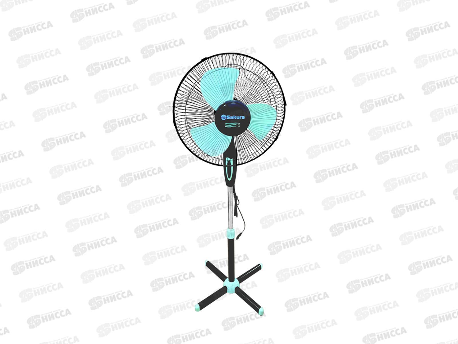Вентилятор напол. SA-11ВR черно-мятный 4шт