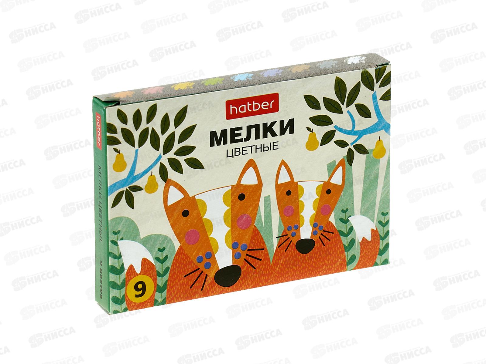 Мел Hatber Нарисуй-ка! 9цв., 082953 *20