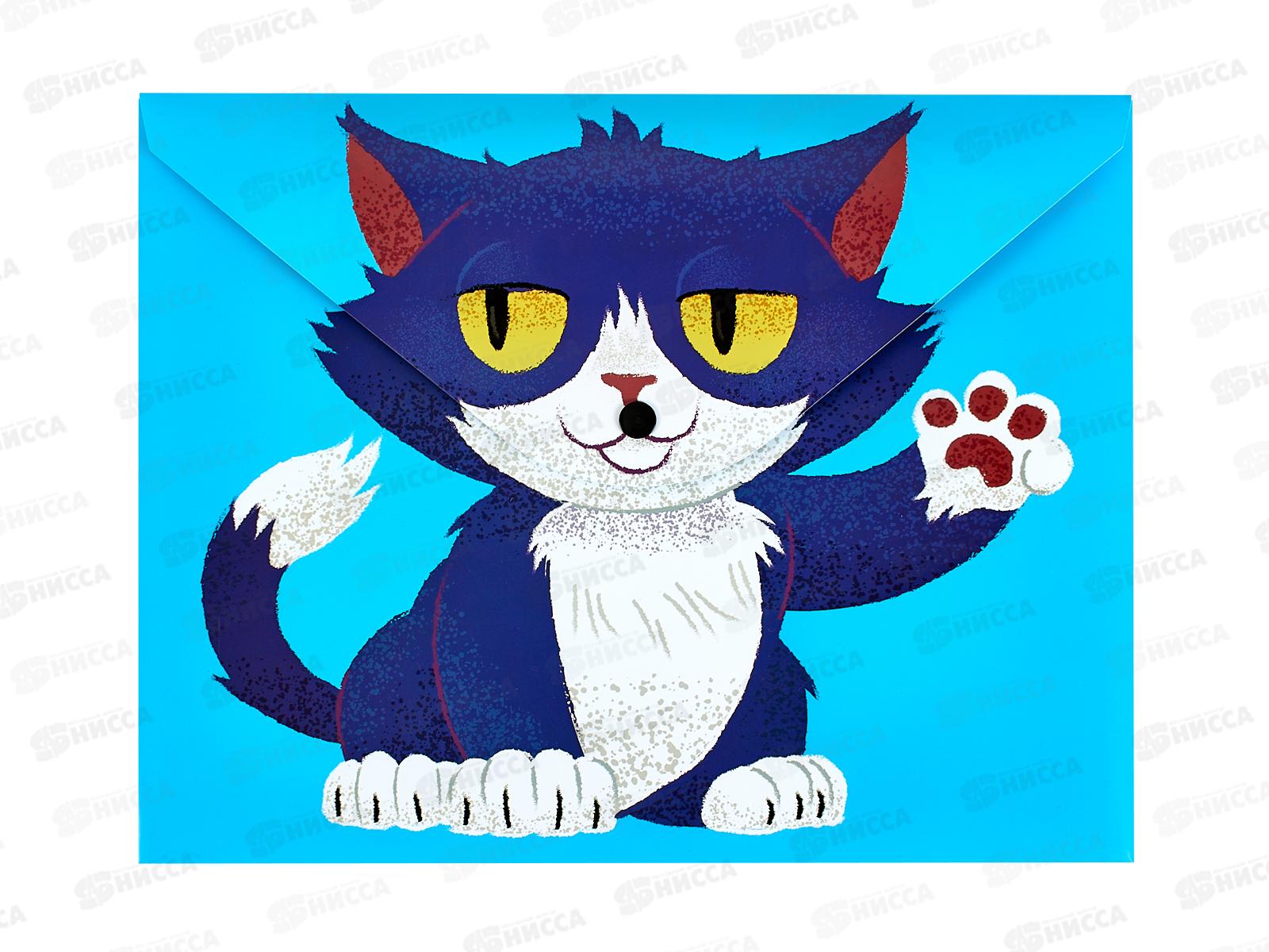 Папка с кноп. Centrum А4 Кот, 76803 *20