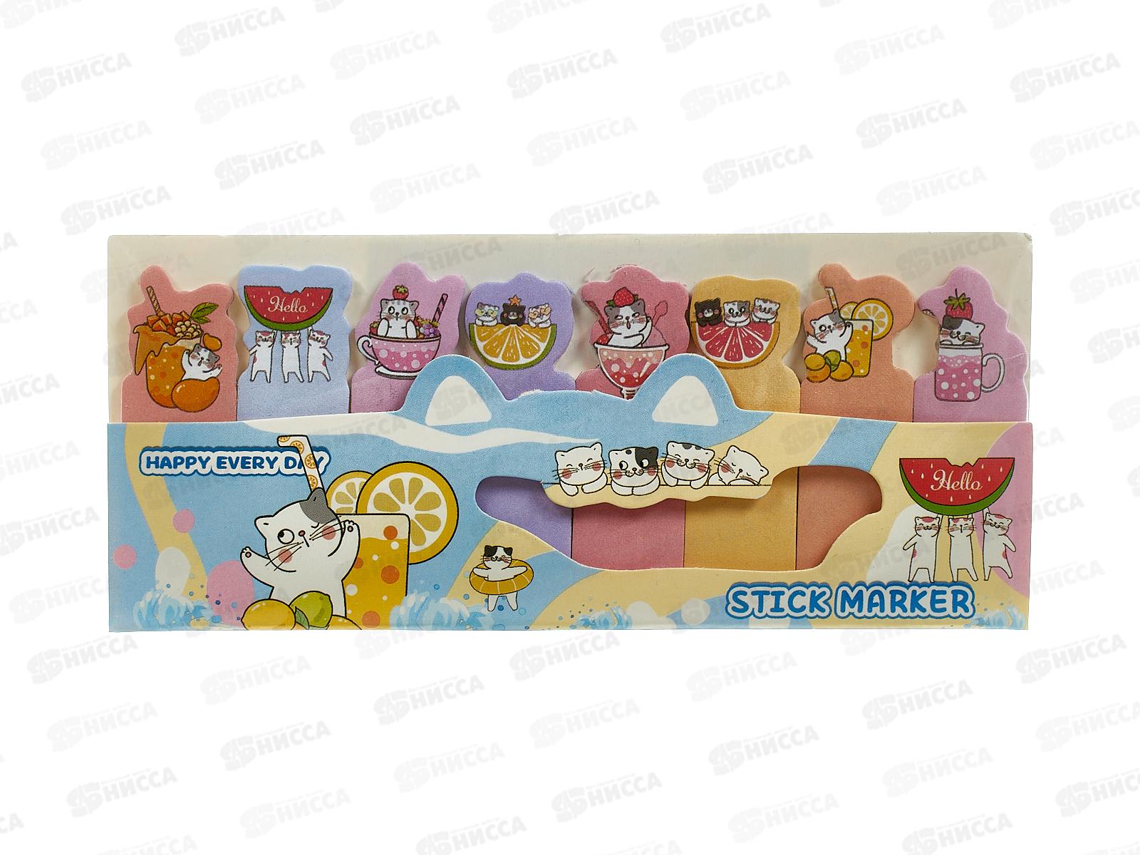 Блок липкий Centrum Котики и сладости 5,5*12,6см 77009 *12