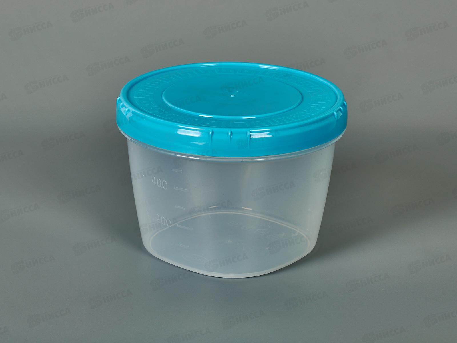 Емкость (Банка) 750мл крышка голубая  *50