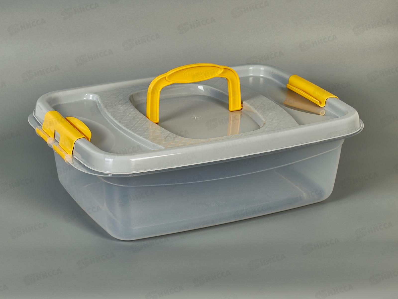 Контейнер д/пищ.продуктов 8л серый *13  ИНТ