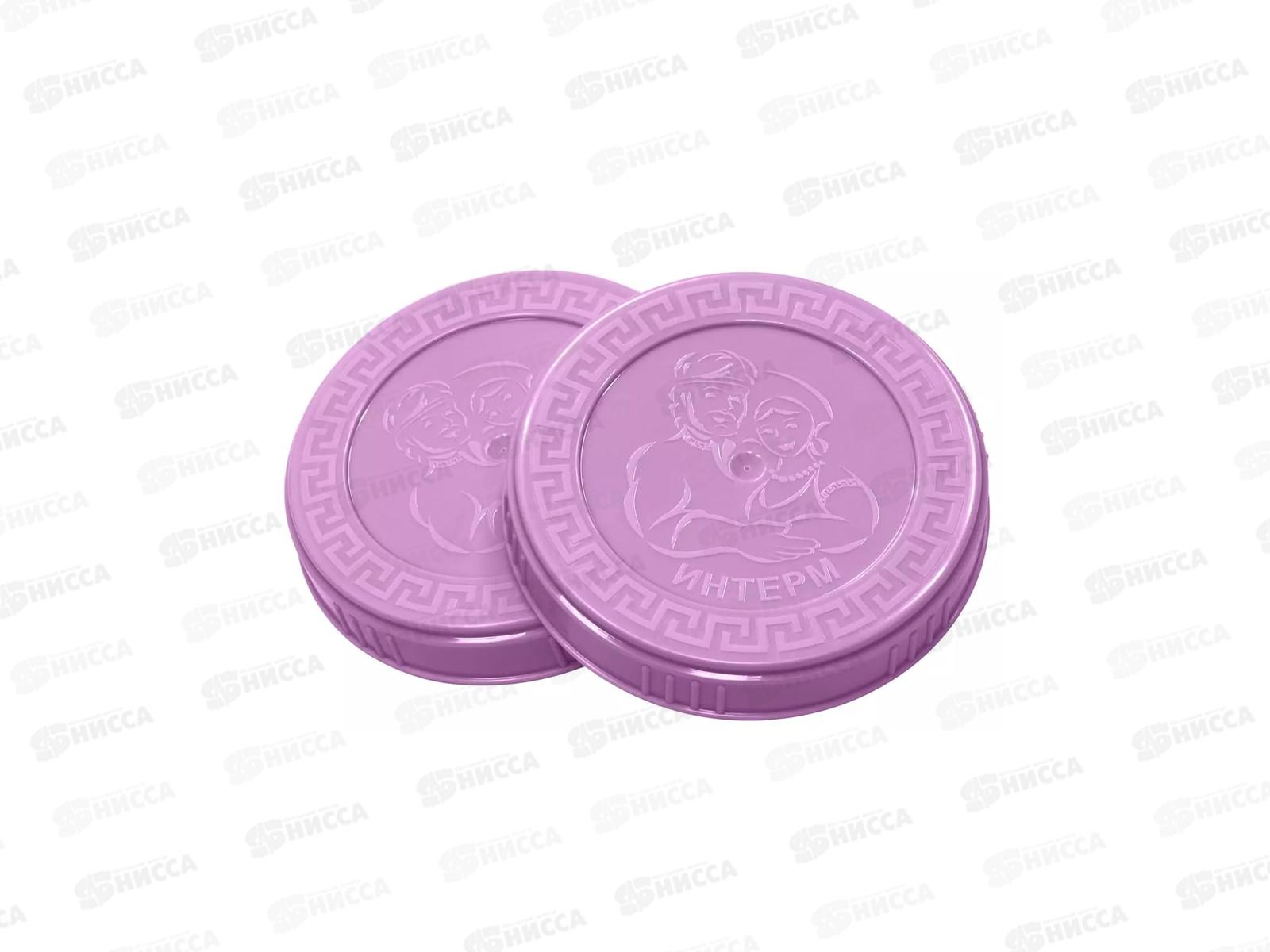 Крышка винтовая Твист-Офф 82мм Фиалковая пластик ИНТ