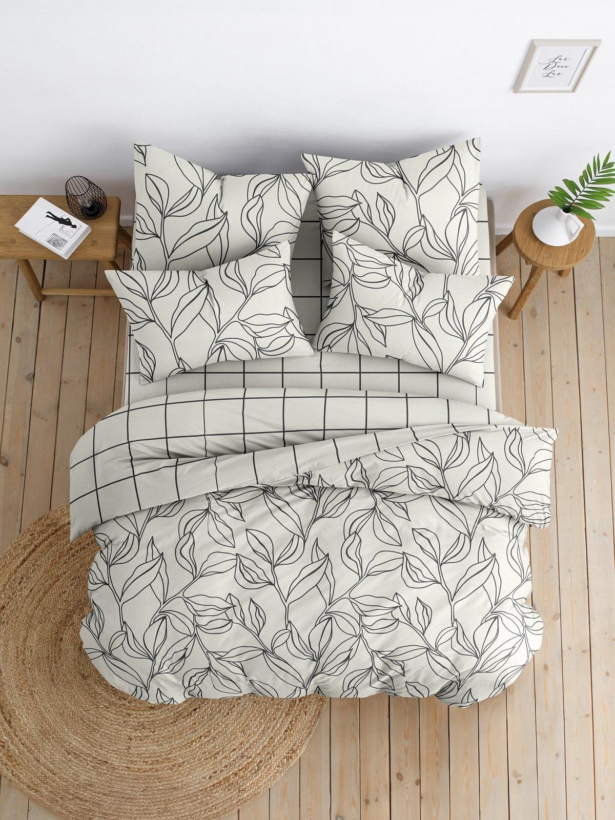 КПБ 2сп с европростынёй Бязь 120гр НН Марша  20523-1+20524-1