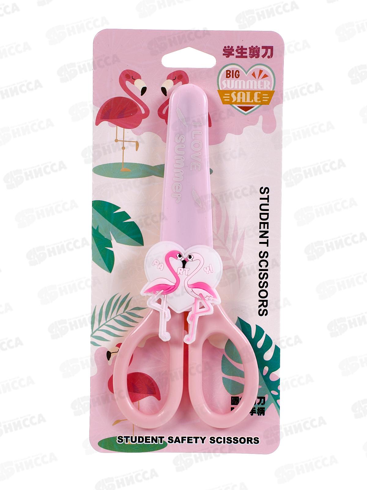 Ножницы 14см ПГС в чехле Фламинго *1/30