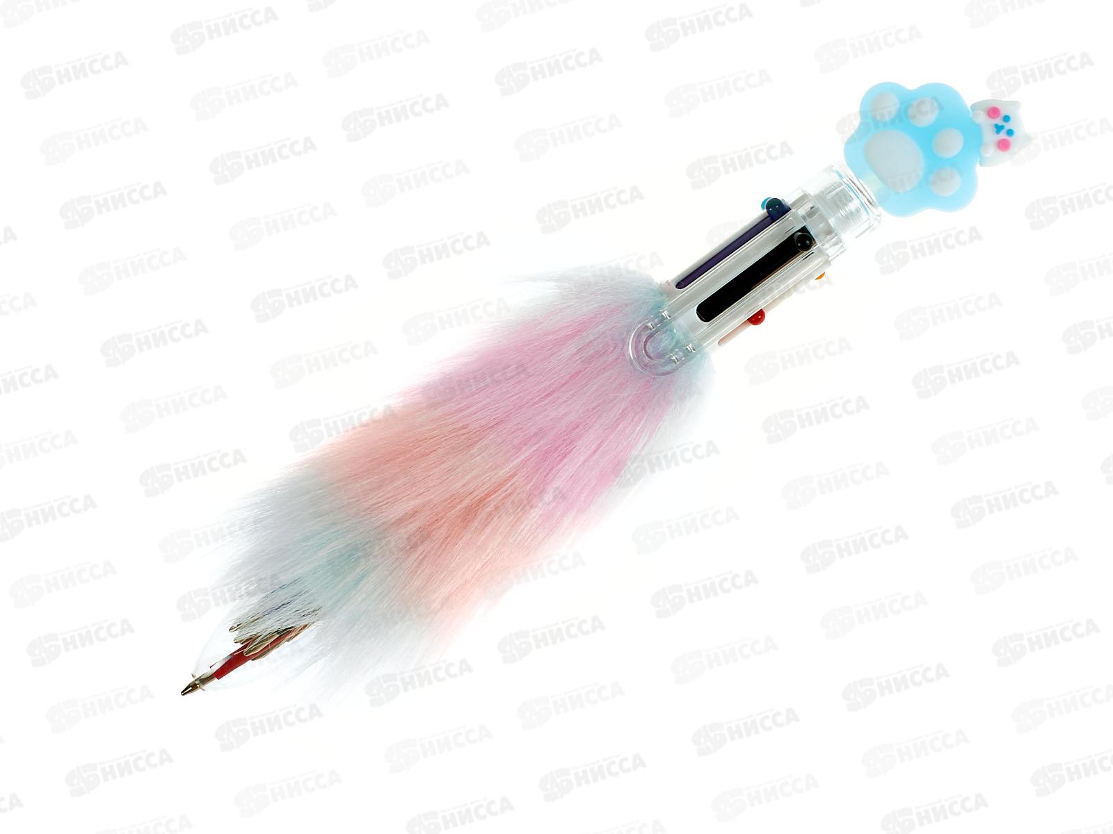 Ручка авт. BASIR 6-ти цв.корпус детская "Лапки" MC-7395 *36