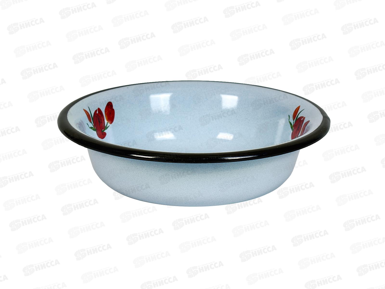 Миска 0,9л декор серо-голубая С0306.СГ *30