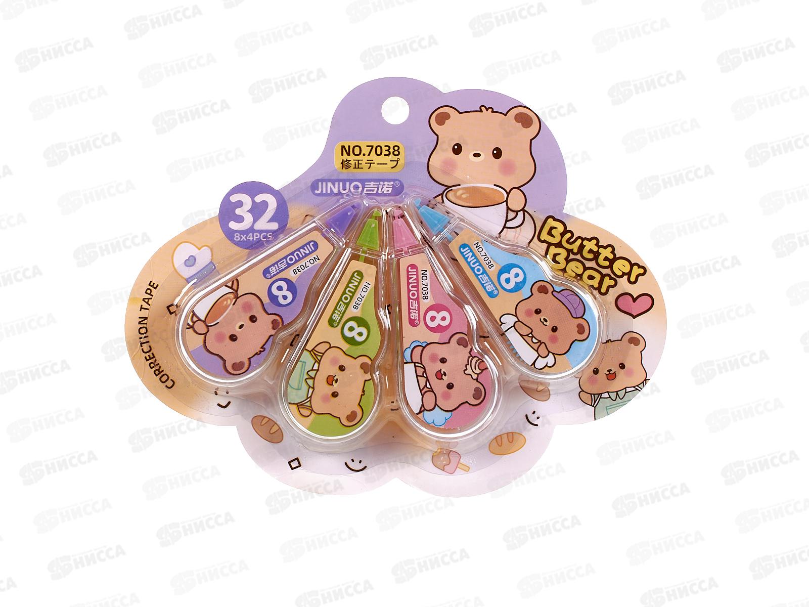 Корр.лента Basir набор 4шт. Мишки по 8м роллер 7038/576 *24