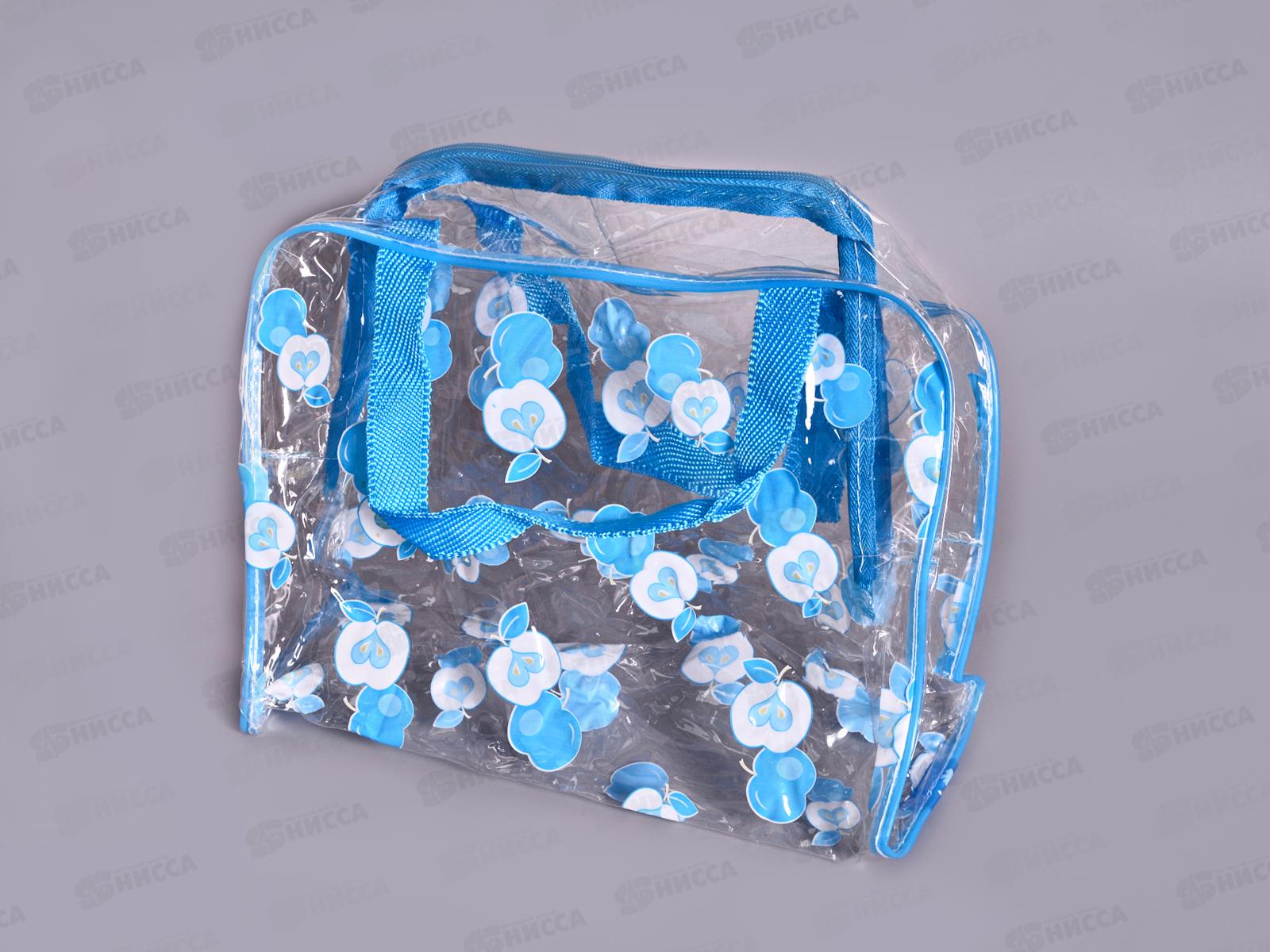 Косметичка &quotAdventure-Peas&quot яблочки голубой 545-0167