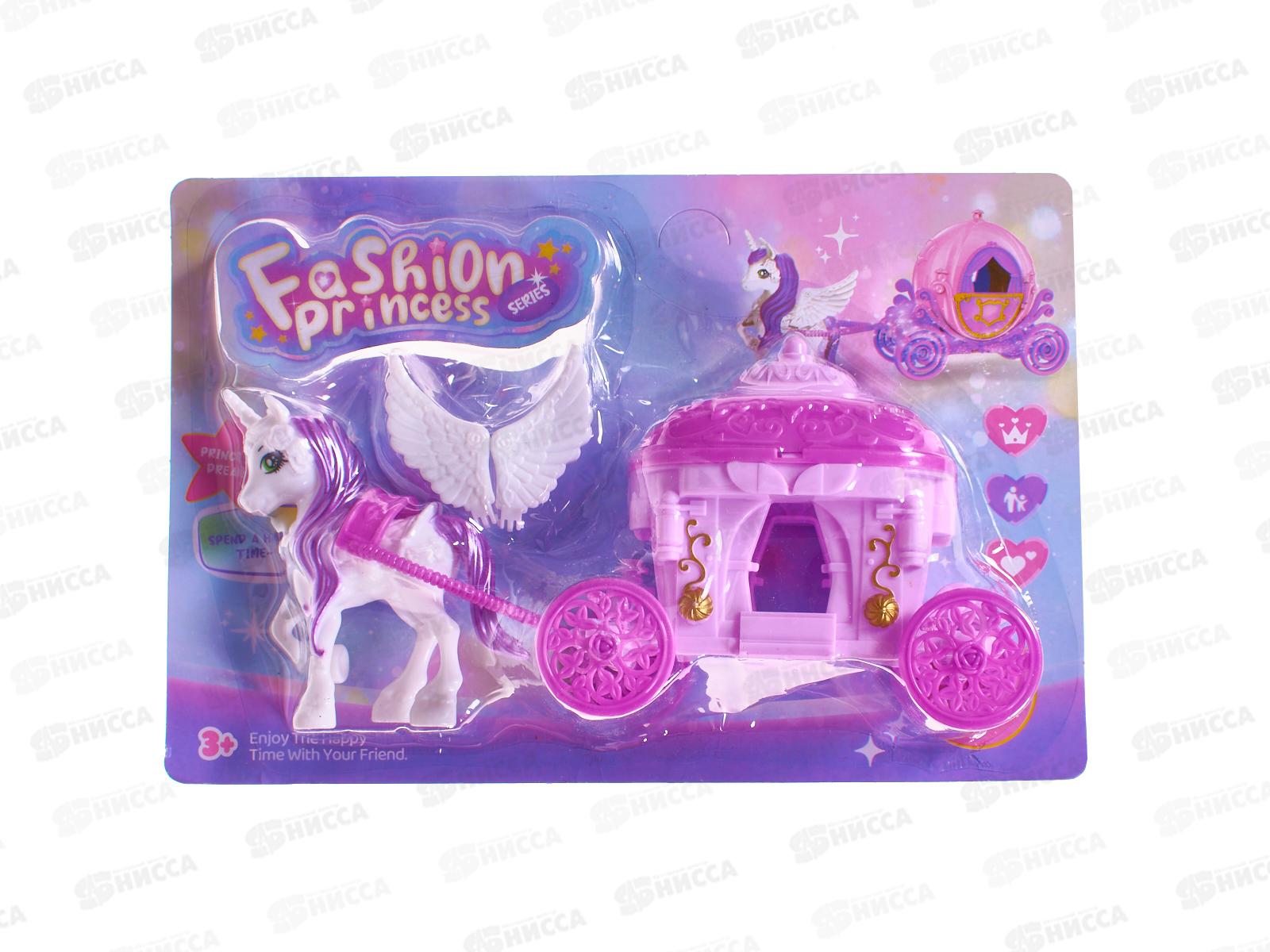Набор &quotЭкипаж&quot единорог, карета, 2980157 на блистере 17*28,2см