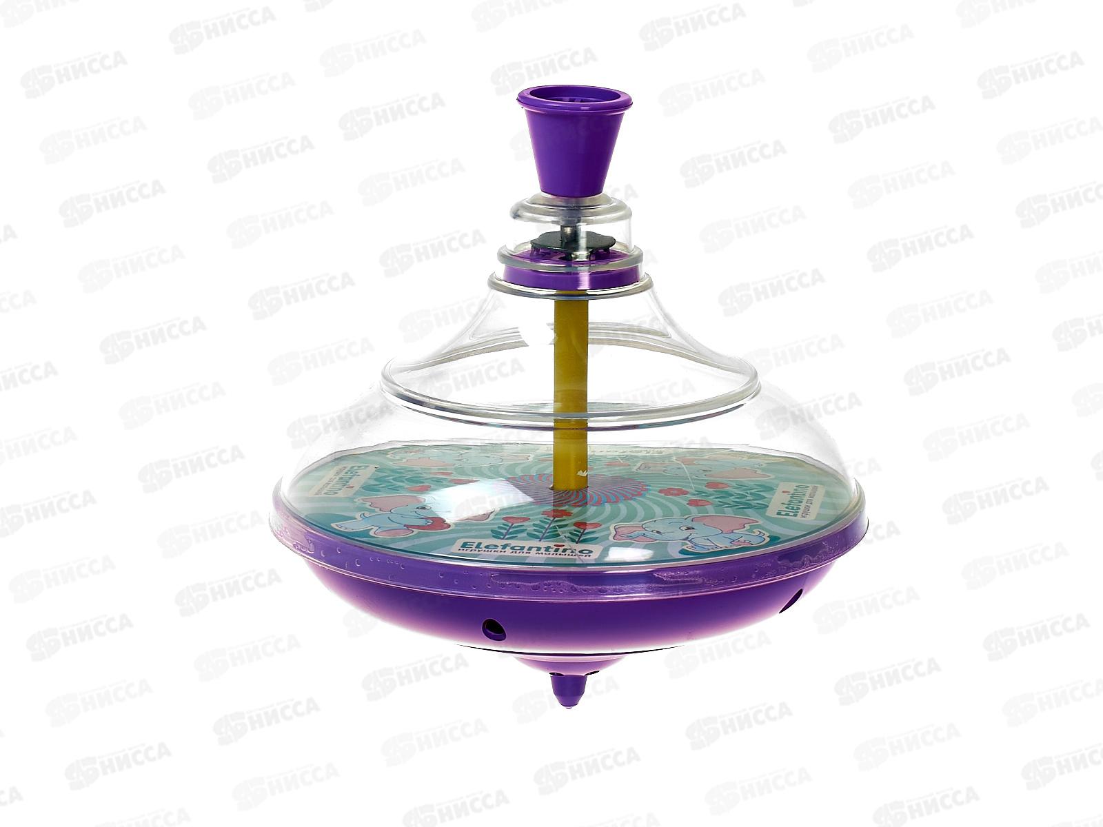 Юла прозрачная &quotElefantino&quot Слоник, фиолетовый, IT108372 в сетке