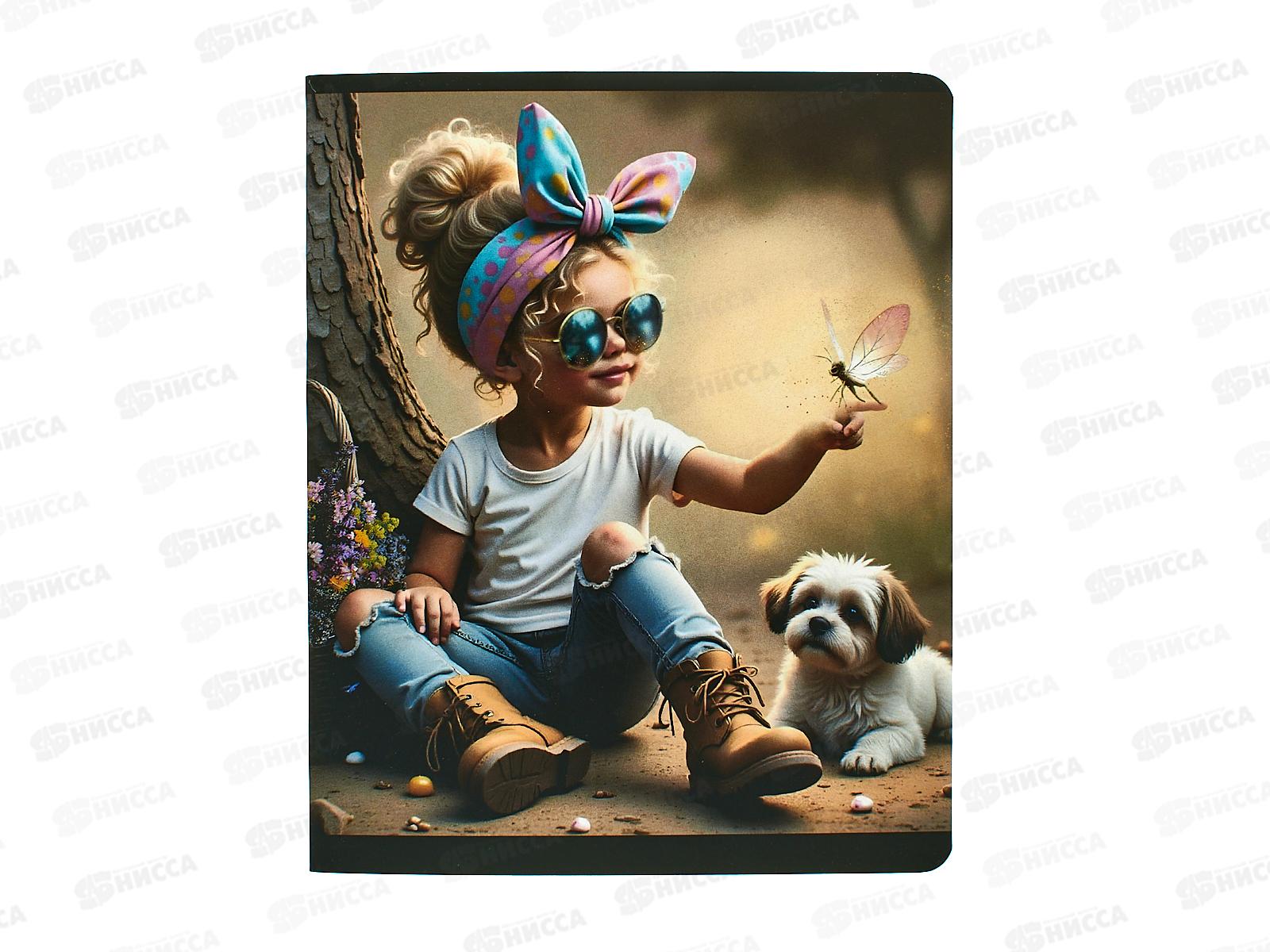 Тетрадь 48л кл. LAMARK Маленькая модница. на скобе 4824-35  *5/100