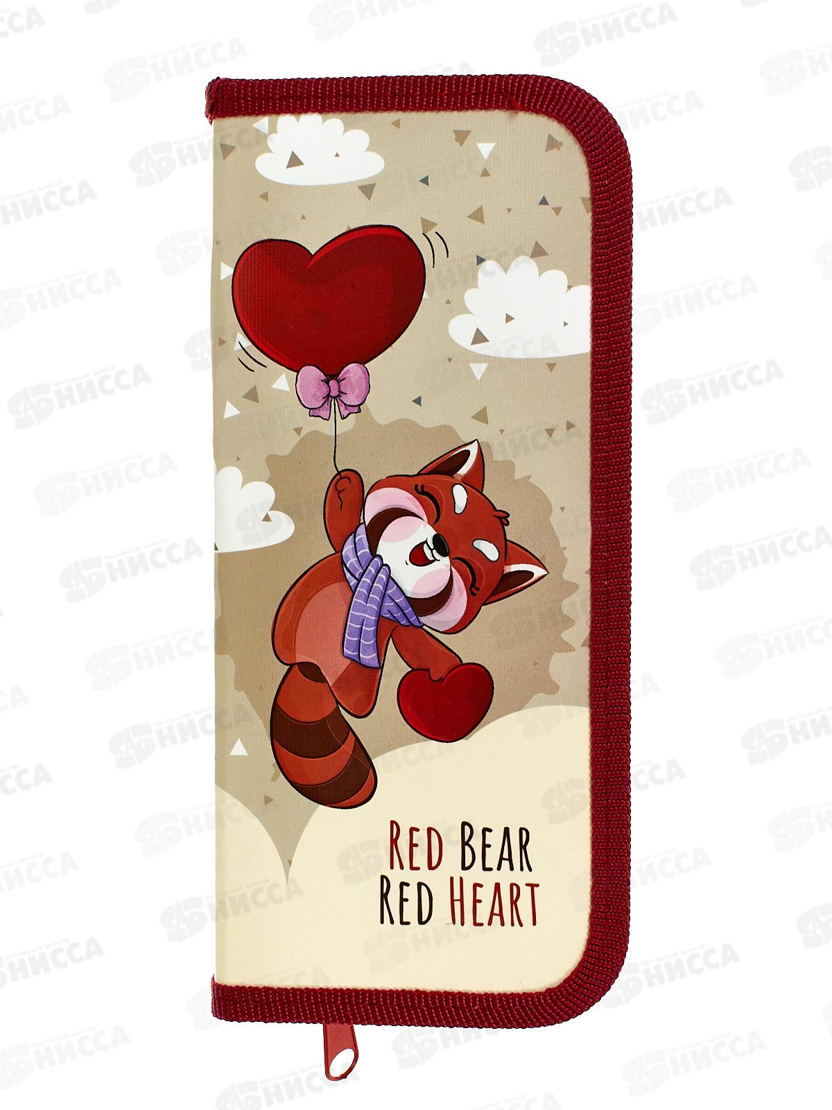 Пенал Lamark Красная панда 1отд., 60*195*25мм на молнии 0057 *24