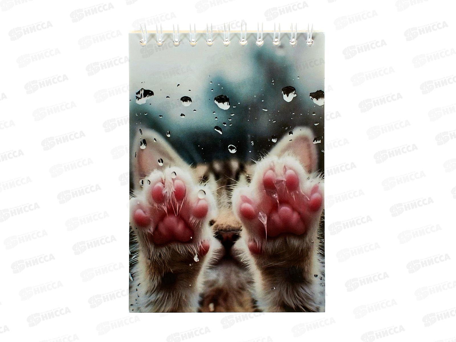 Блокнот 40л. Lamark А6 Лапки. клетка, на гребне. 0304 *30