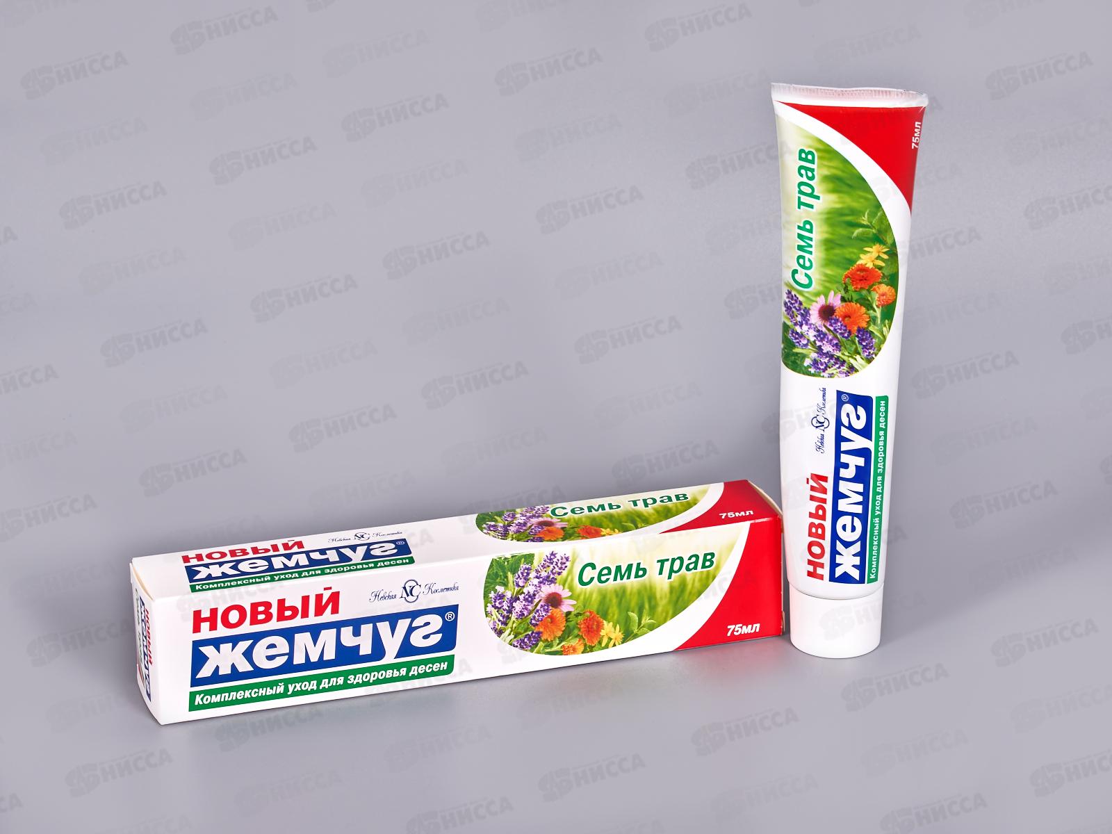 НК НОВЫЙ ЖЕМЧУГ 75мл 7 трав в/ф *6/36