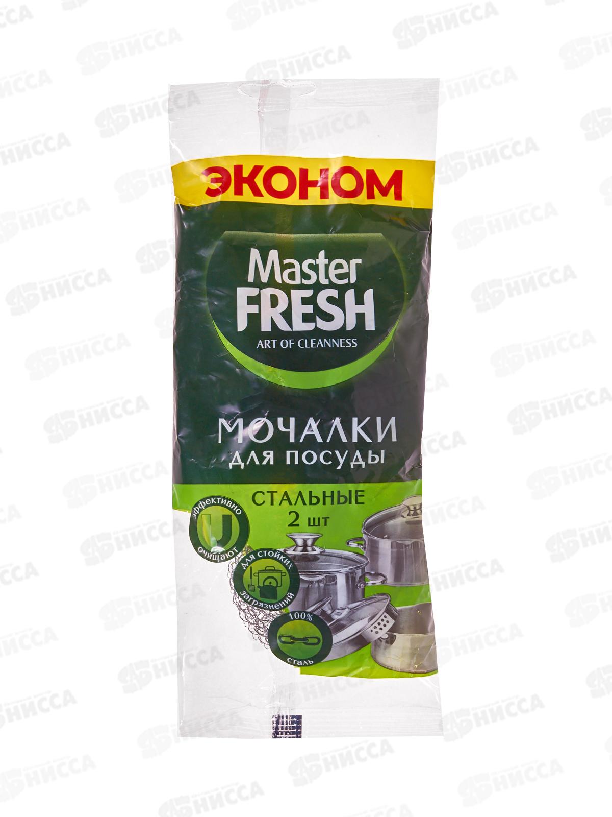 Master FRESH мочалка метал. д/посуды 2шт эконом С0008092