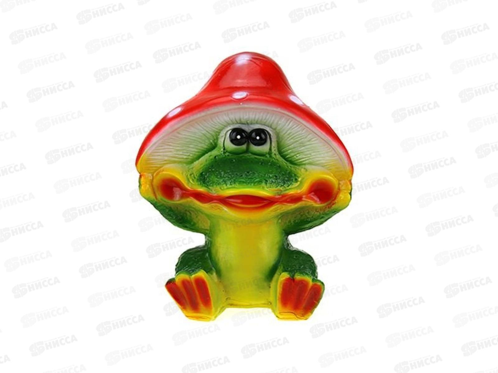 Фигура садовая из гипса "Лягушка под мухомором" (460*290мм) арт.455