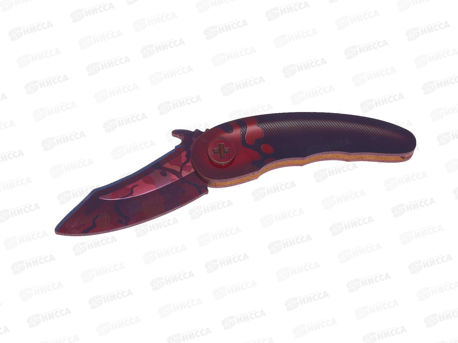 Нож складной &quotКрасный Хаки&quot 5*13см дерево 833664