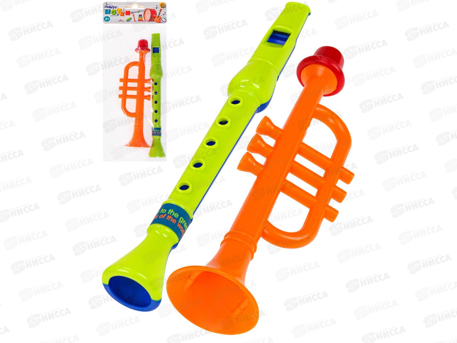 Набор музыкальных инструментов-10 &quotВеселый оркестр&quot, И-4112 (дудочка, труба)