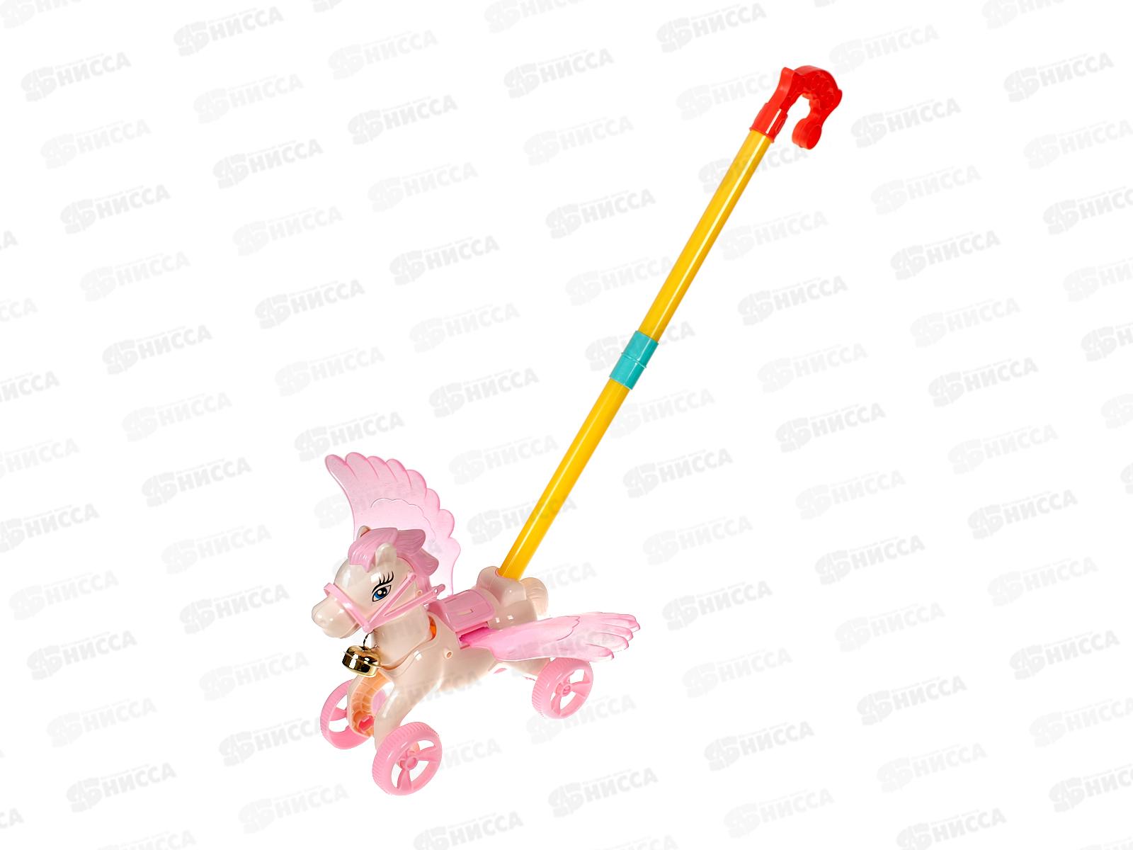 Каталка на палочке &quotПегас&quot 21х34х22см, микс КНП-1452 в сетке