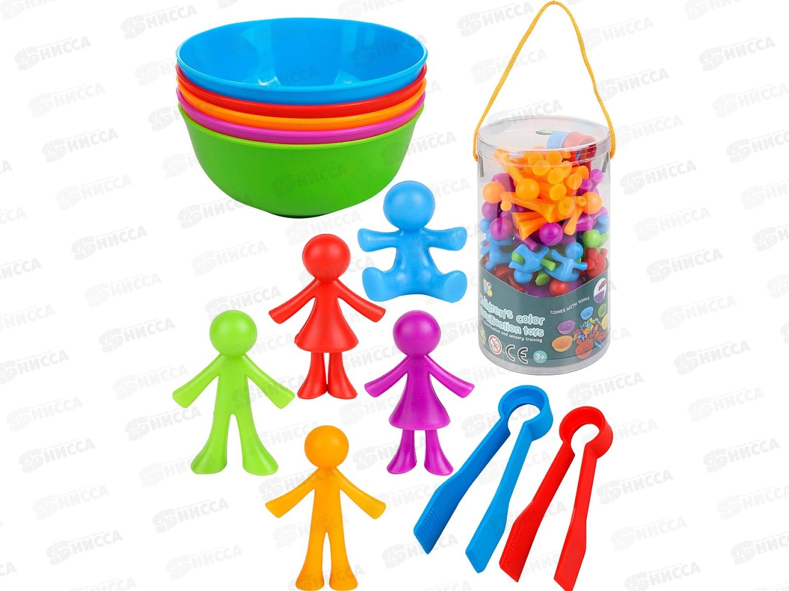 Сортер "Учим цвета. Забавная семейка" И-9400 (40 фиг., 5 тарелок, 2 п)