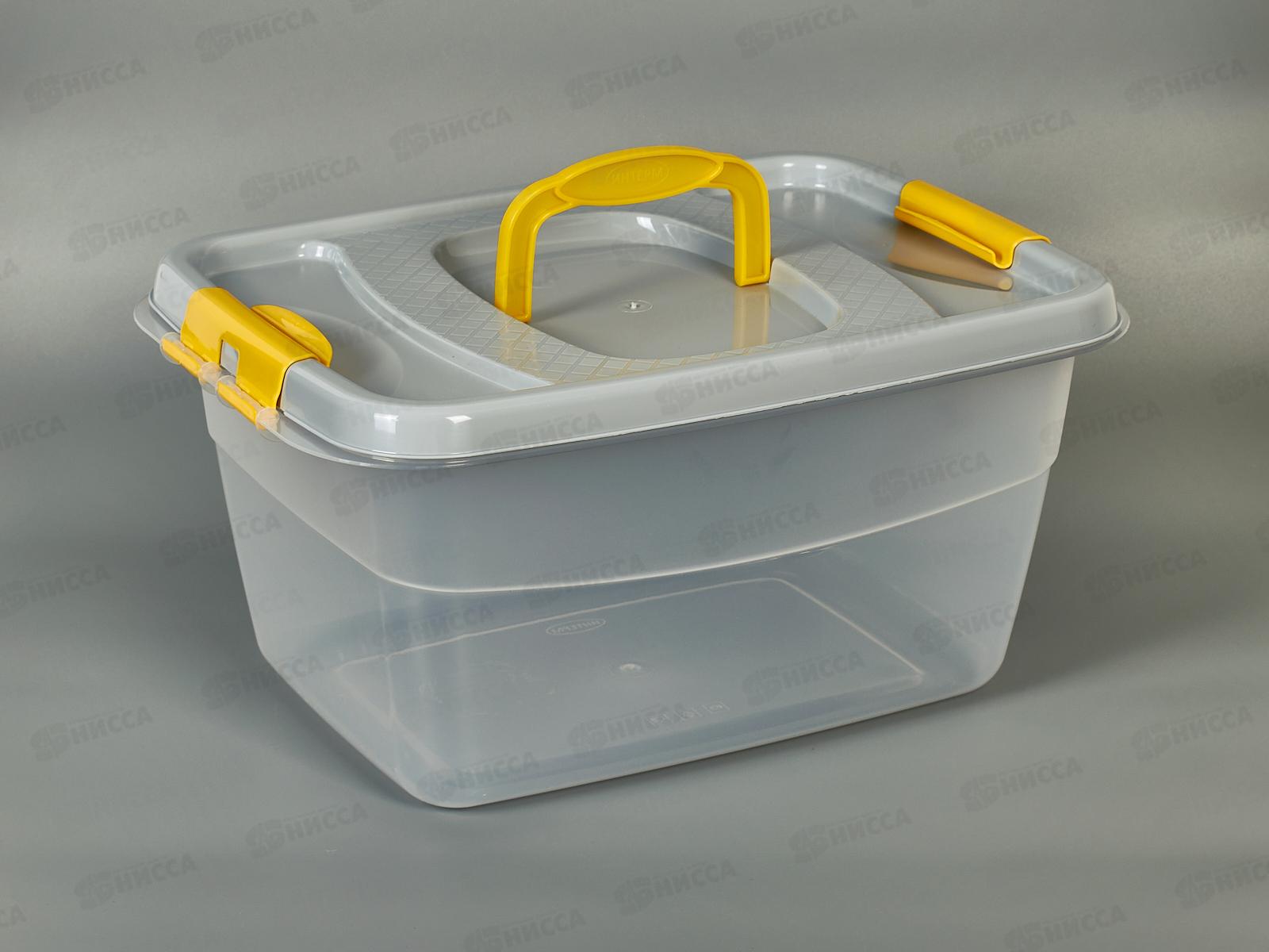 Контейнер д/пищ.продуктов 12,5л серый *10  ИНТ